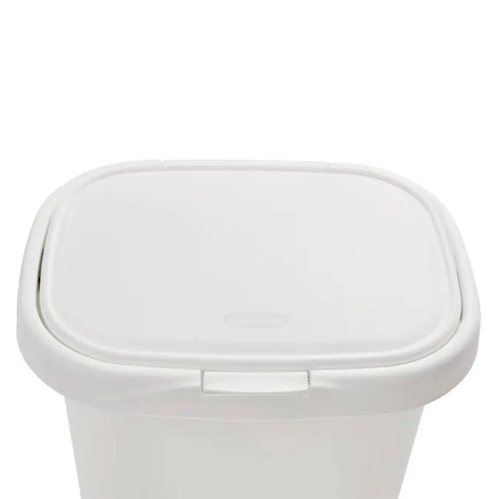 Rubbermaid 13 Gallon Rectangular Spring-Top Lid Wastebasket Trash Can (2 Pack)