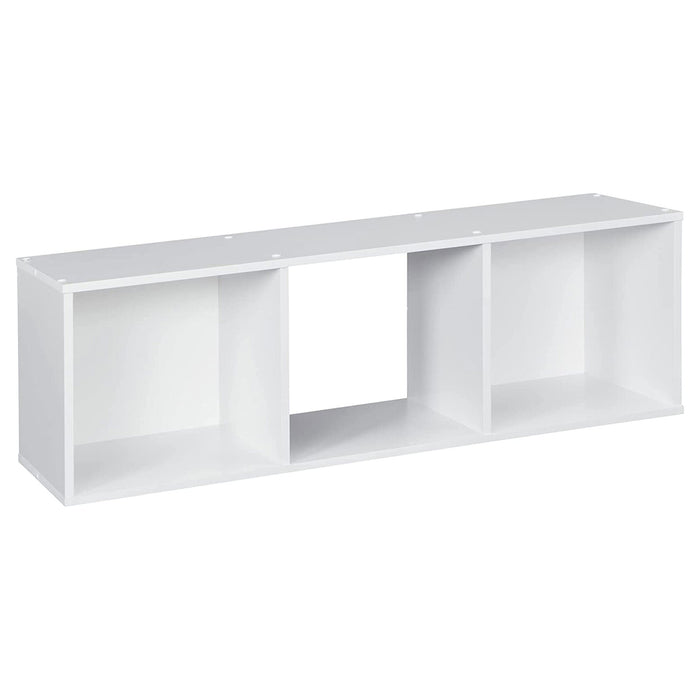 Closetmaid Stackable 3 Cube Shelving Unit Storage Organizer Cubeical, White