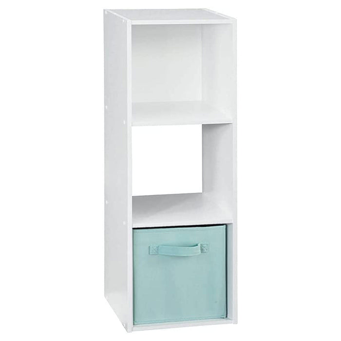 Closetmaid Stackable 3 Cube Shelving Unit Storage Organizer Cubeical, White