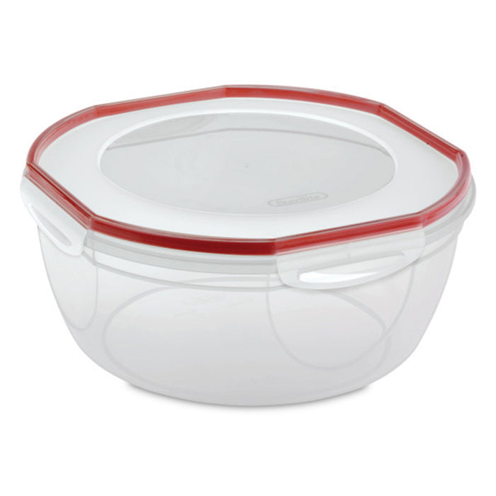 Sterilite Ultra Seal 8.10 Quart Plastic Food Storage Bowl Container, 2 Pack