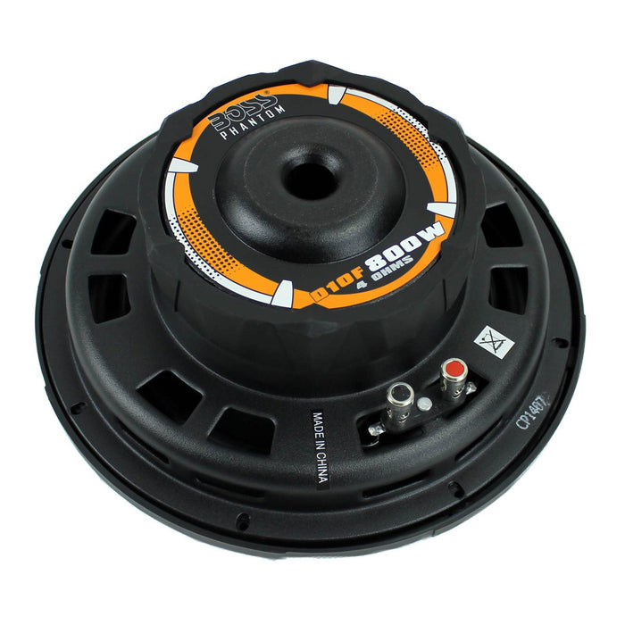 Boss 10 Inch 800W Shallow Slim Car Audio Subwoofer Power Sub Woofer Flat D10F