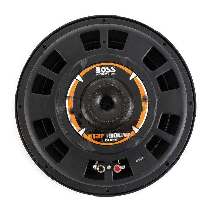 Boss Audio 12 Inch 1000 Watt Max Car Audio Shallow Mount Stereo Subwoofer | D12F