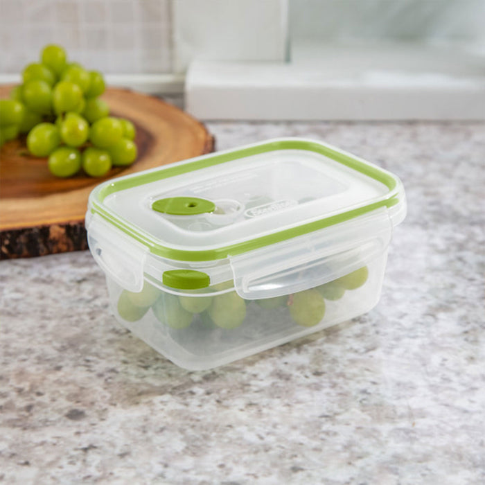 Sterilite 4.5 Cup Rectangle Ultra-Seal Food Storage Container, Green (6 Pack)