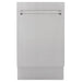 ZLINE 18 in. Tallac Series 3rd Rack Top Control Dishwasher in a Stainless Steel Tub and Panel, 51dBa (DWV-304-18) front.