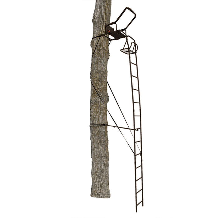 Big Game Warrior DXT 17 Foot 1 Person Deer Hunting Ladder Climbing Tree Stand