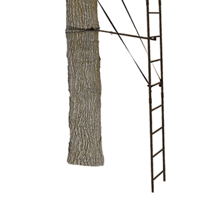 Big Game Warrior DXT 17 Foot 1 Person Deer Hunting Ladder Climbing Tree Stand