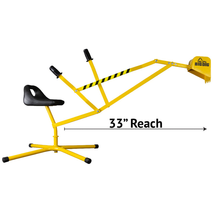 Big Dig 100-1 Sandbox Digger Excavator Crane with 360 Degree Rotation (2 Pack)