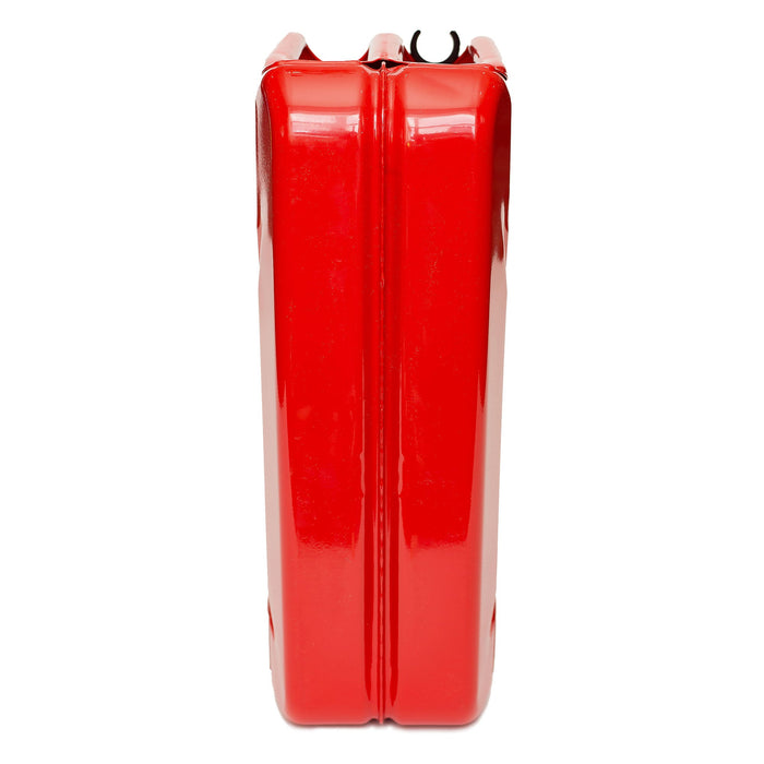 Midwest Can Company 5-Gallon Durable Metal Gas Can with Quick Flow Spout, Red