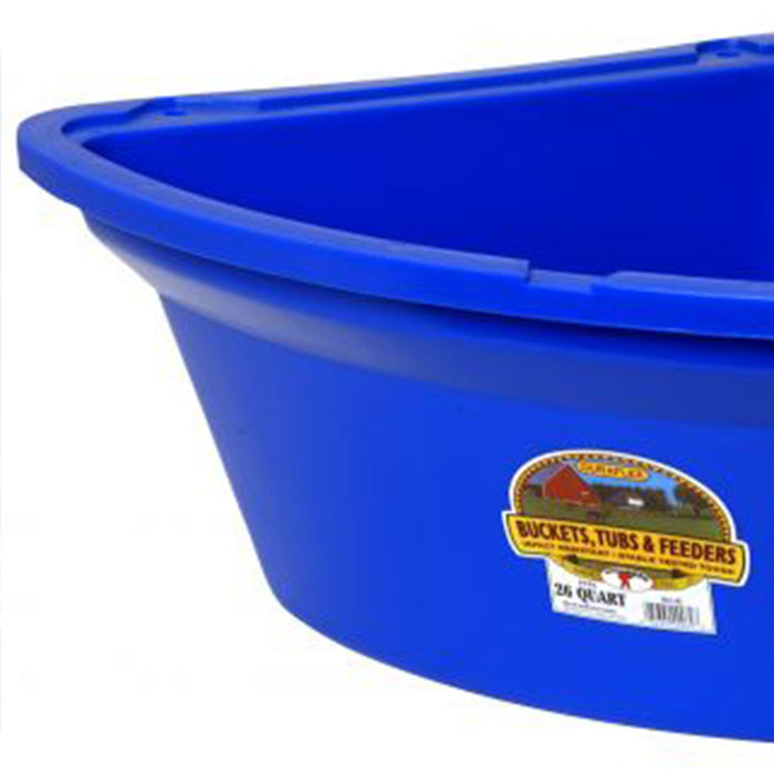 Little Giant PCF6BLUE Heavy Duty Plastic Corner Feeder Holds 6.5 Gallons, Blue