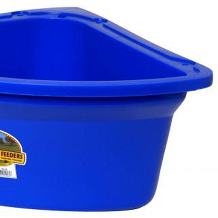 Little Giant PCF6BLUE Heavy Duty Plastic Corner Feeder Holds 6.5 Gallons, Blue