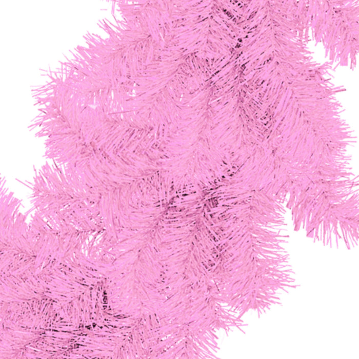 Pink Tinsel Christmas Wreaths