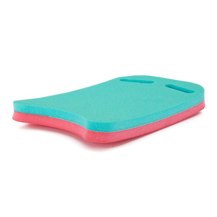 Floatation iQ Universal Pool Training Foam Board Exercise Kickboard, Pink/Teal