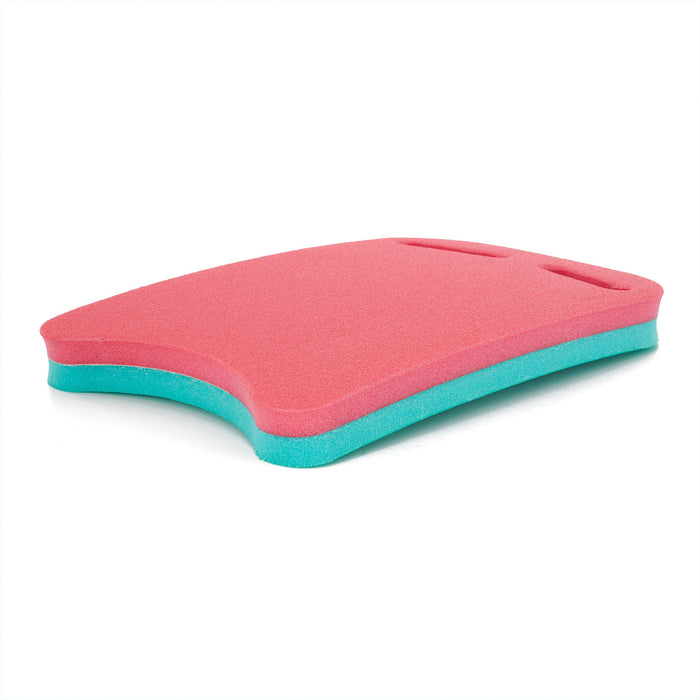 Floatation iQ Universal Pool Training Foam Board Exercise Kickboard, Pink/Teal