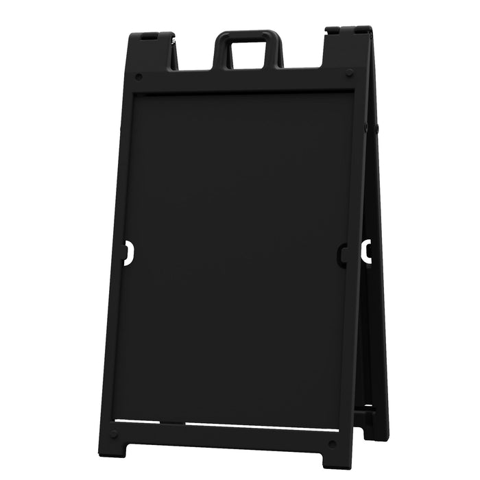 Plasticade Deluxe Signicade Portable Folding Double Sided Sign Stand, Black