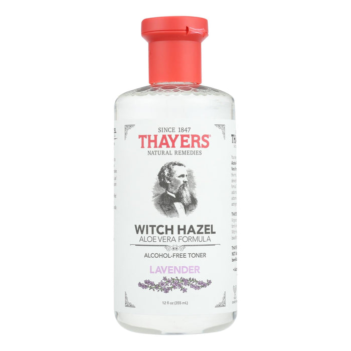 Thayers Alcohol-Free Lavender Witch Hazel with Aloe Vera for Sensitive Skin (Pack of 2) - 12 Fl Oz Each