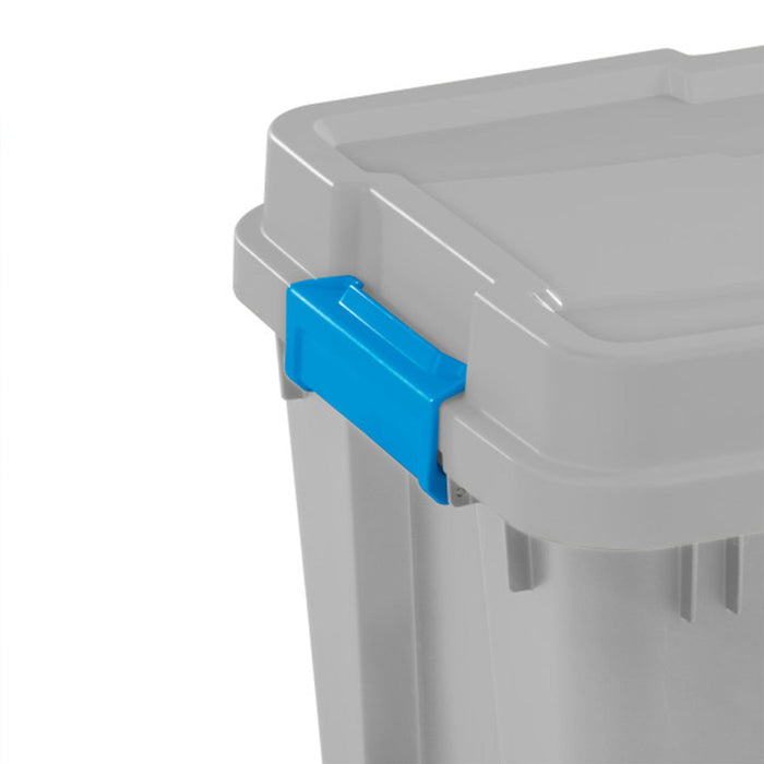 Sterilite 30 Gal Gasket Tote Heavy Duty Stackable Storage Bin with Lid, 3 Pack