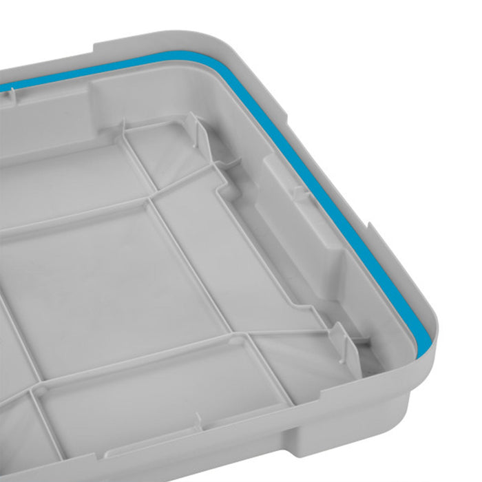 Sterilite 30 Gal Gasket Tote Heavy Duty Stackable Storage Bin with Lid, 3 Pack