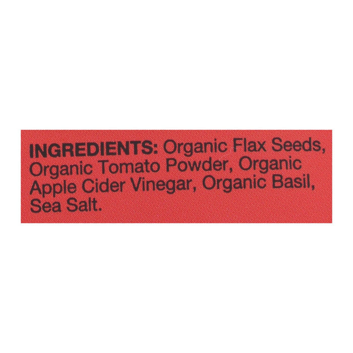 Organic Flax Seed Crackers - Tomato and Basil by Doctor in the Kitchen - 5 Oz. (Case of 6)