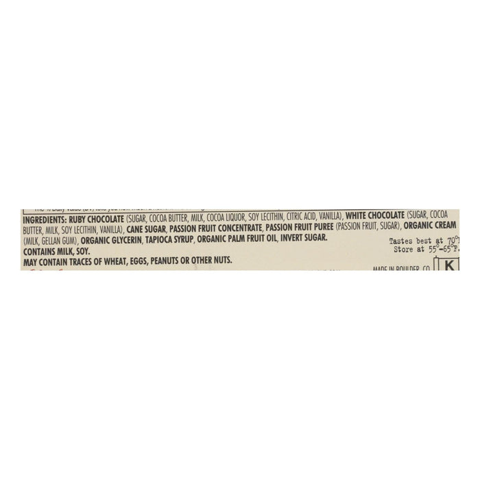 Chocolove Xoxox Ruby Passionfruit Chocolate Bar - 10 Pack - 3.2 Oz Bar