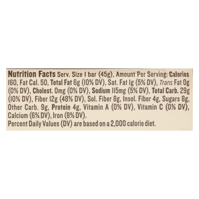 Nugo Fiber Dlish Peanut Chocolate Chip Bar - 1.6 Oz - Case of 16