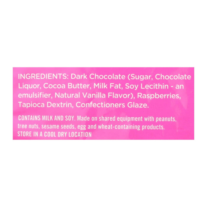 Tru Fru Real Raspberries Dipped In Dark Chocolate, 4.2 Oz, Case Of 6