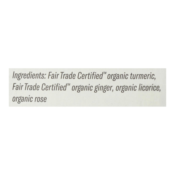 Numi Tea Organic Turmeric 3 Roots Herbal Tea, 15-Bag Cases (Pack of 6)