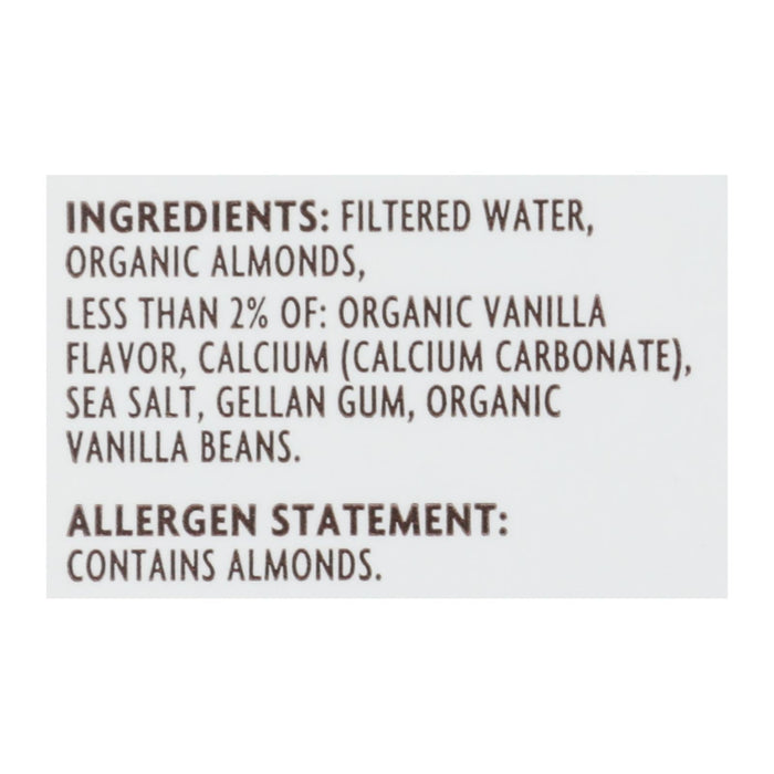 Mooala Organic Almond Milk Unsweetened Vanilla - 6-Pack (32 Fl Oz. Each)