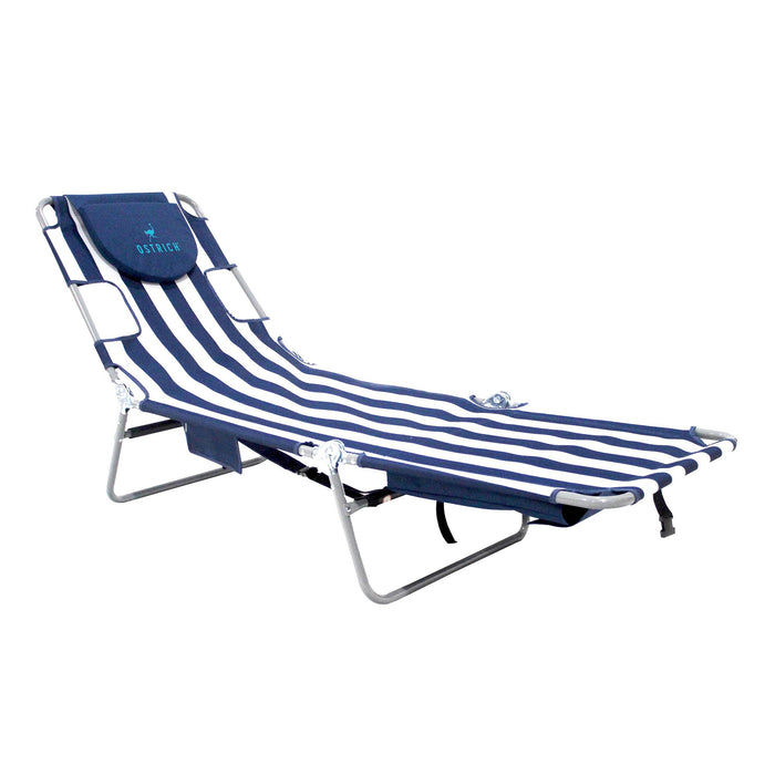 Ostrich Chaise Lounge Folding Portable Sunbathing Beach Chair (3 Pack)