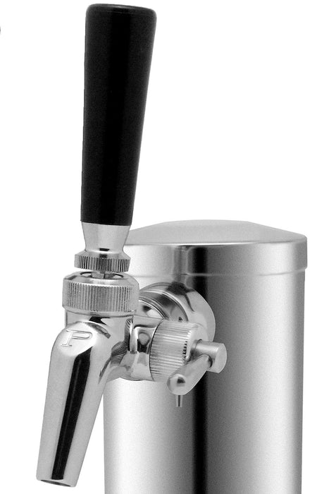 Single Faucet Polished Stainless Steel Draft Beer Tower - Perlick Faucet