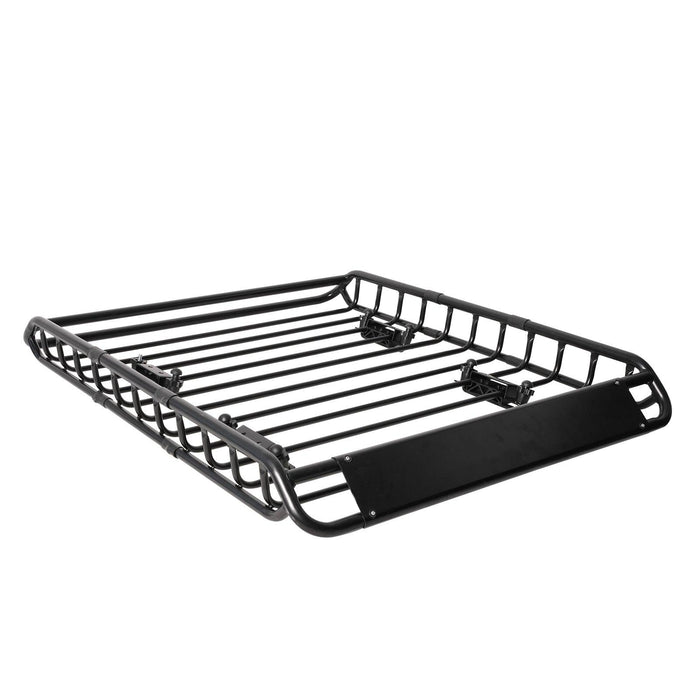 45.8"x 36.2" Universal Roof Rack Basket Rooftop Cargo Rack Luggage Holder for SUV Truck and Car, Black