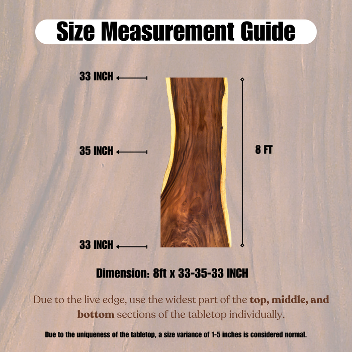 10ft x 40'' Seats for 12 ONE-PIECE Acacia Straighe Edge Wood Table With Metal Base