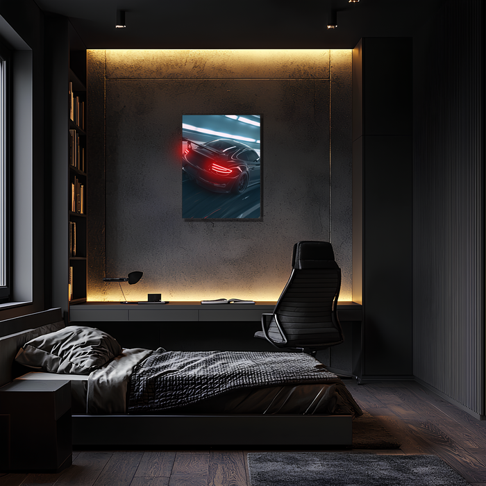 Car light up sign, Car neon light sign, Car wall art lighted, Car led wall decor, Car led sign, Garage neon sign, Neon painting art For Man - UvCar32