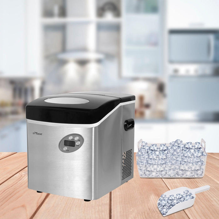 48.5lbs/24H Portable Ice Maker Machine with Self-Cleaning, Ice Maker with Handle