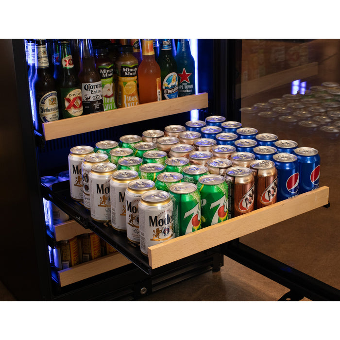 24" Wide Reserva Series Stainless Steel Right Hinge Beverage Center