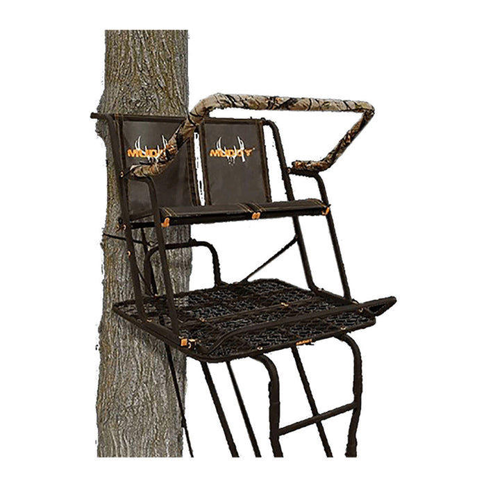 Muddy The Partner 17' Hunting Ladderstand, 2 Person Climbing Tree Stand, 2 Pack