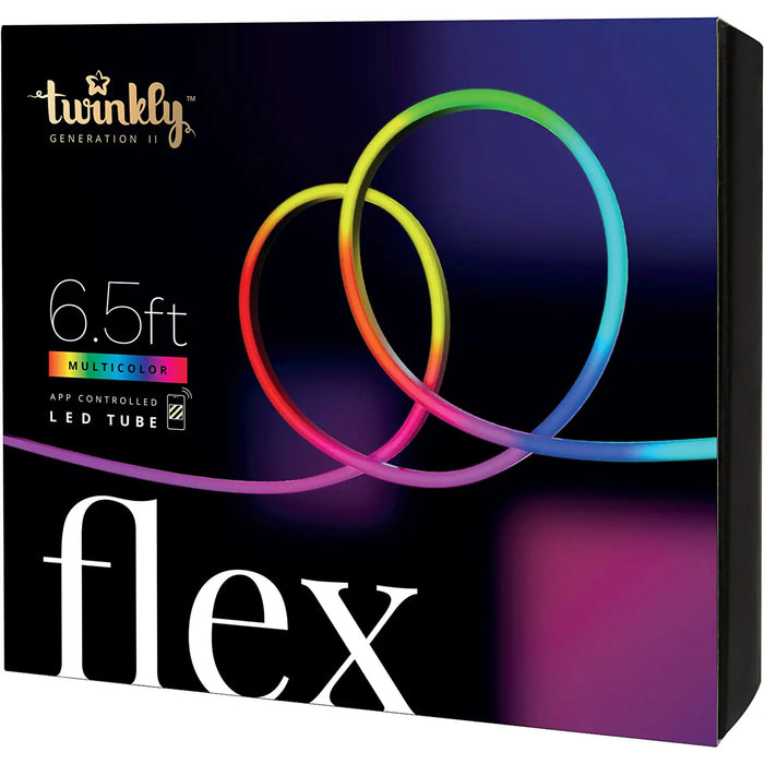 Twinkly Flex App-Controlled Flexible Light Tube RGB (16 Million Colors) 6.5 feet