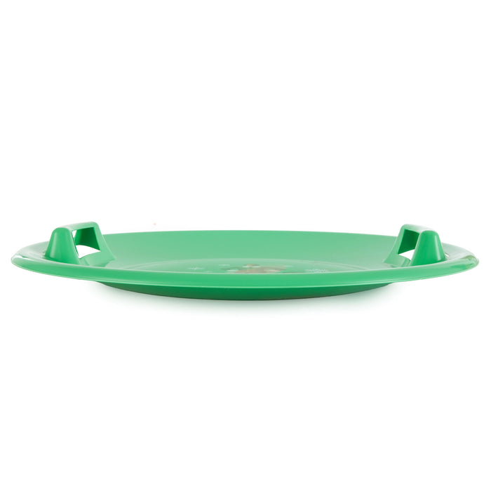 Slippery Racer Downhill Pro Buddy The Elf Plastic Saucer Disc Snow Sled, Green