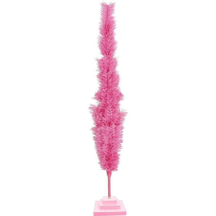 Pink Tinsel Christmas Tree