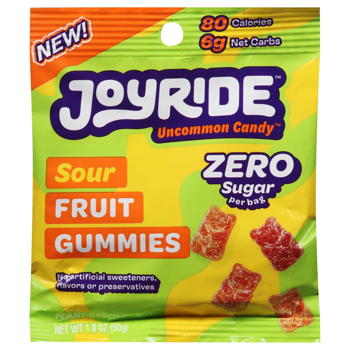 Joy Ride - Gummy Fruit Sour Zero - Cs Of 8-1.8 Oz