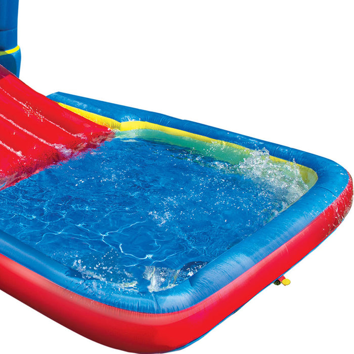 Banzai Bounce N Splash Outdoor Water Park Aquatic Activity Play Center w/ Slide