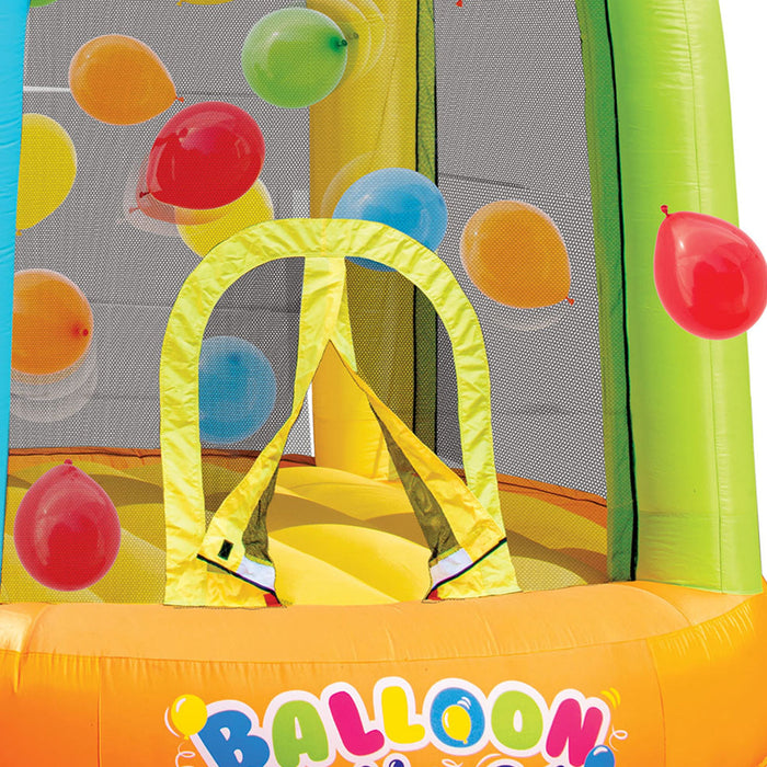 Banzai Inflatable Balloon Bounce House Activity Play Center with 20 Balloons