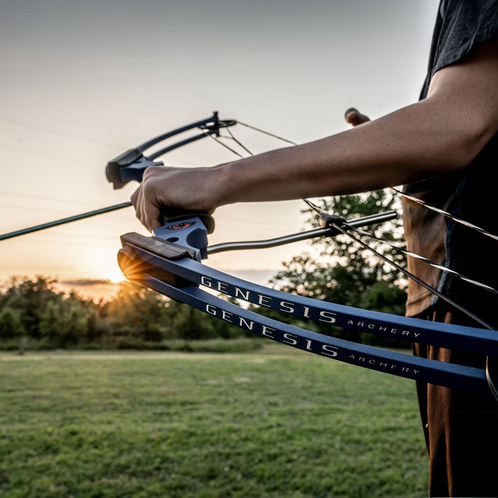 Genesis Original Archery Compound Bow and Arrow Set, Draw Hand-Right, Green