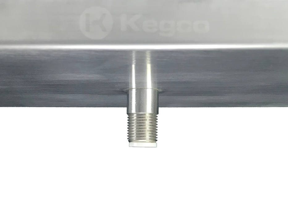 Kegco 16" x 10" Surface Mount Drip Tray 3" Column Cut-Out with Drain