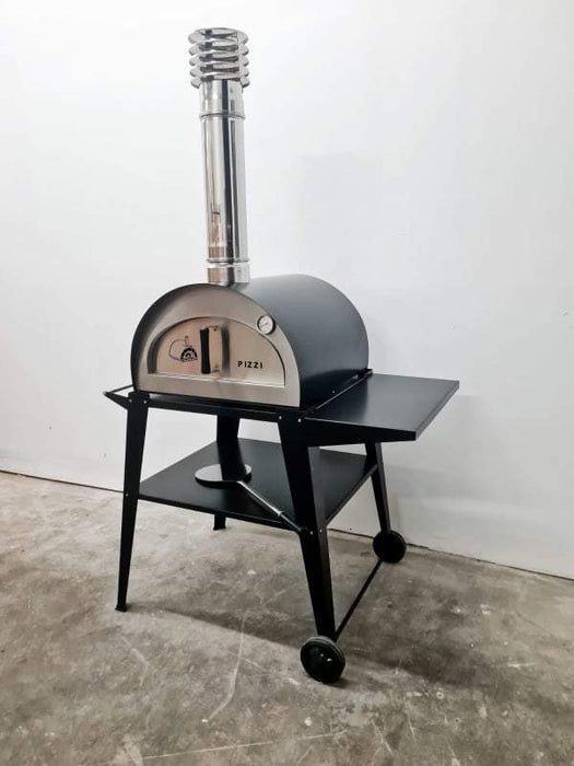 Portable Wood Fired Pizza Oven - Pizzi with Portable Cart