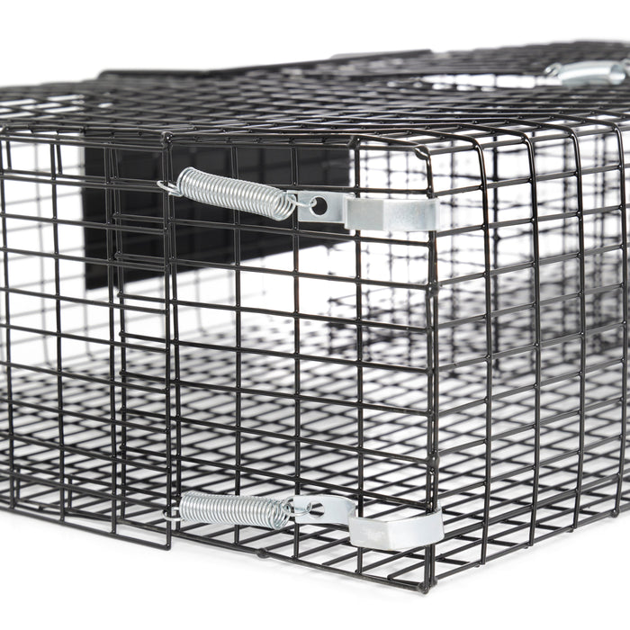 Rugged Ranch Ratinator Rat Squirrel Chipmunk Metal 2 Door Trap Cage (4 Pack)