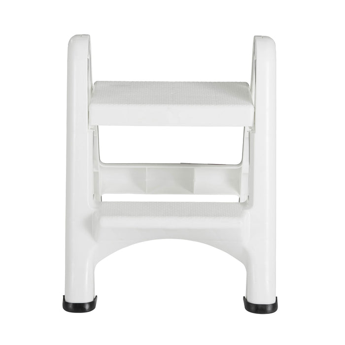 Rubbermaid EZ 300 lb Capacity 2-Step Folding Ladder, White (Refurbished)