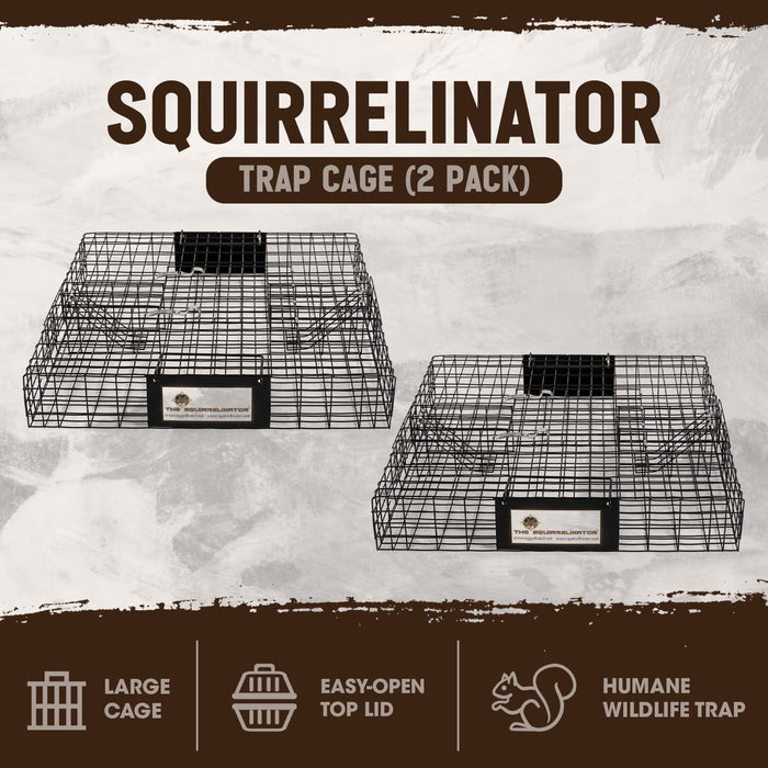 Rugged Ranch Squirrelinator Squirrel Chipmunk Metal 2 Door Trap Cage (4 Pack)