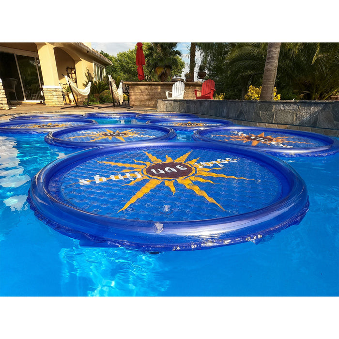 Solar Sun Rings UV Resistant Swimming Pool Spa Heater Circular Solar Cover, Blue