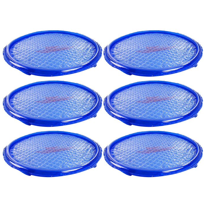 Solar Sun Rings UV Resistant Pool Spa Heater Circular Solar Cover, Blue (6 Pack)