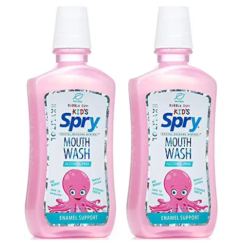 Spry Mouth Wash - Bubble Gum - Kid - 16 Fl Oz